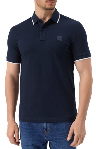 Хлопковое поло BOSS ORANGE, арт. 50507699, фото 3