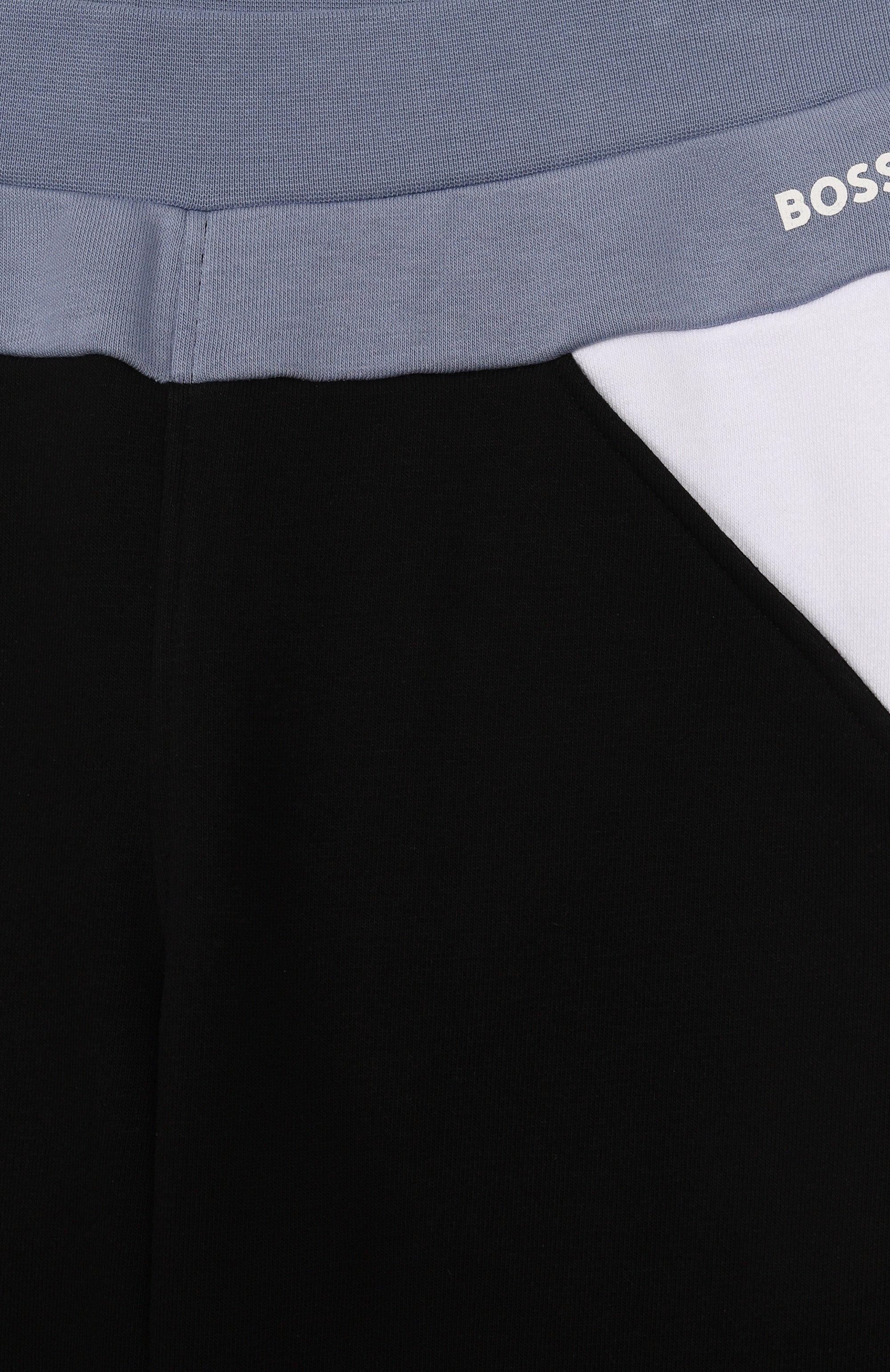 Хлопковые джоггеры BOSS черного цвета по цене 10900 руб., арт. J51152/14A-16A, фото 3 Хлопковые джоггеры BOSS, арт. J51152/14A-16A, фото 3