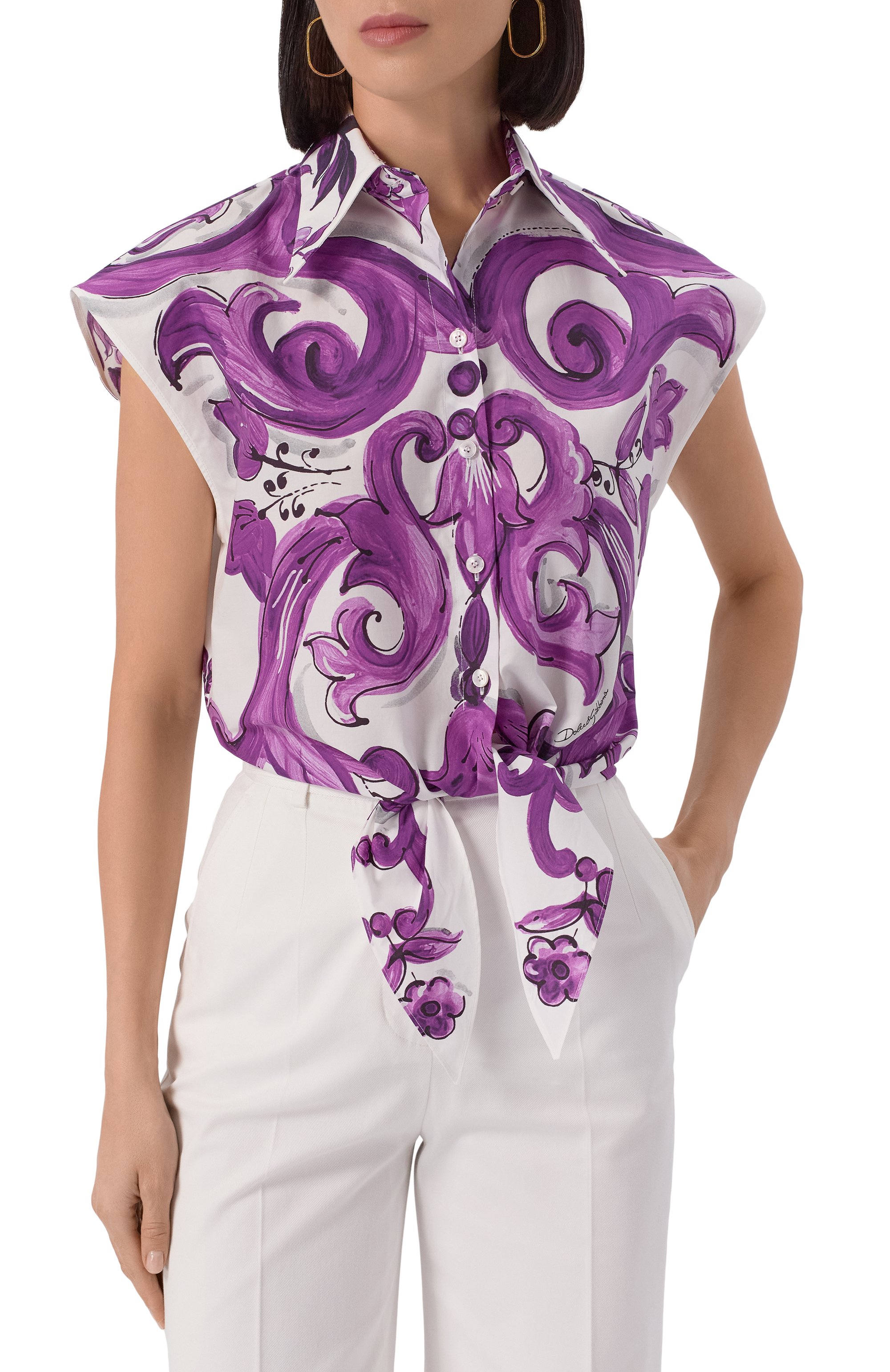 Хлопковая рубашка DOLCE & GABBANA, арт. F5T53T/HH5EN, фото 3