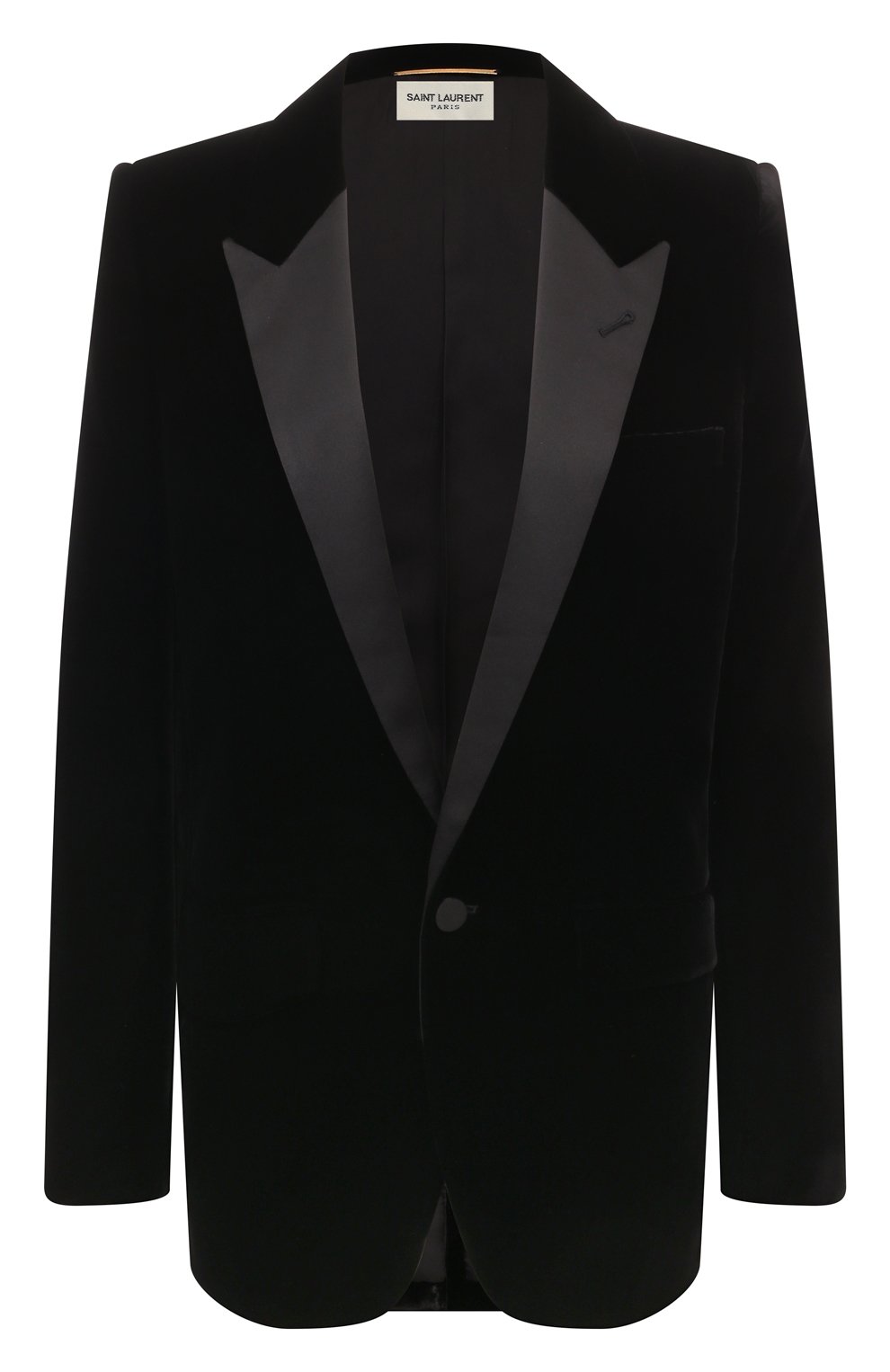 Жакет SAINT LAURENT черного цвета по цене 309000 руб., арт. 517741/Y525R, фото 1 Жакет SAINT LAURENT, арт. 517741/Y525R, фото 1