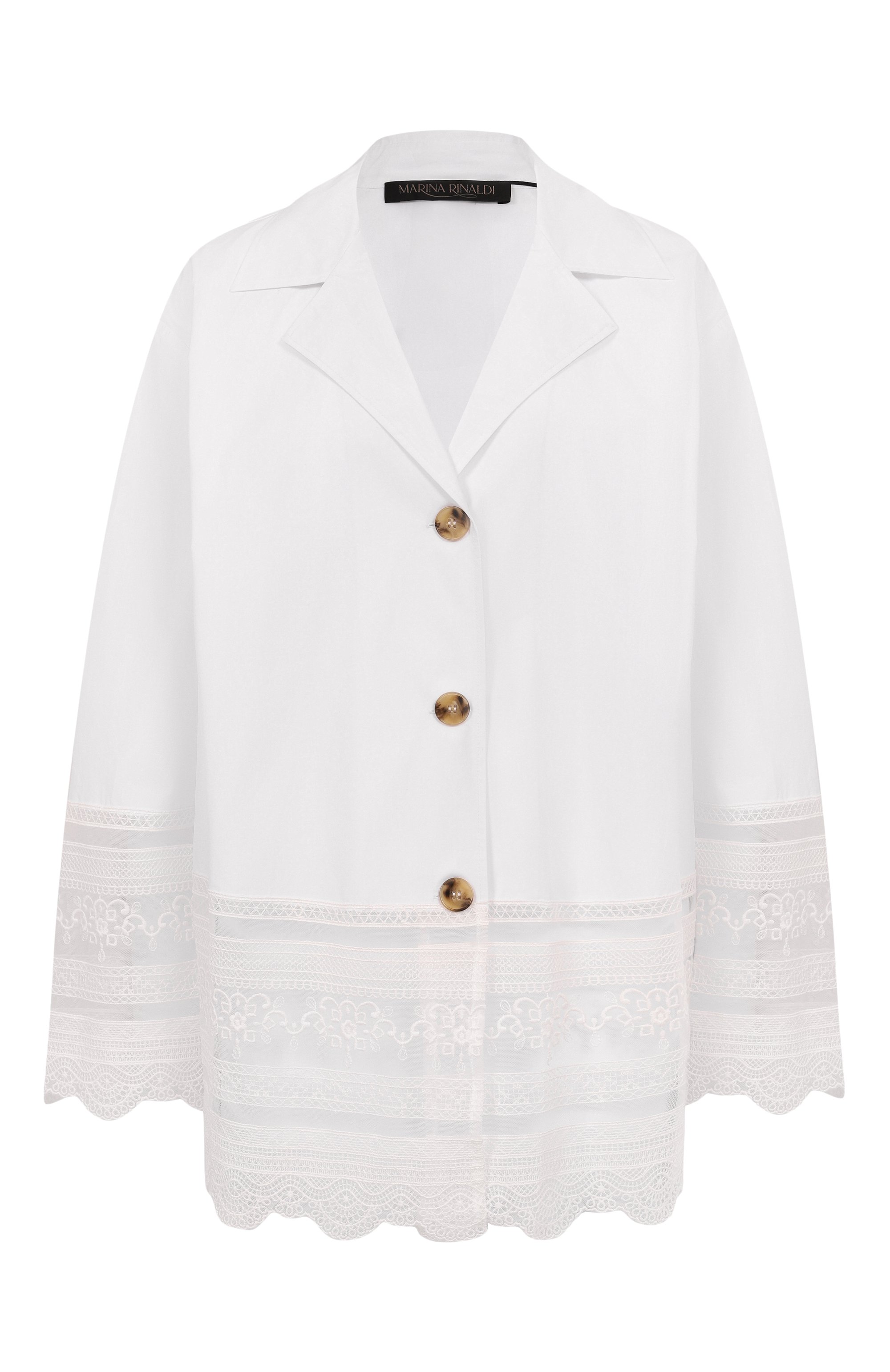 Хлопковая рубашка MARINA RINALDI, арт. ELICHE, фото 1