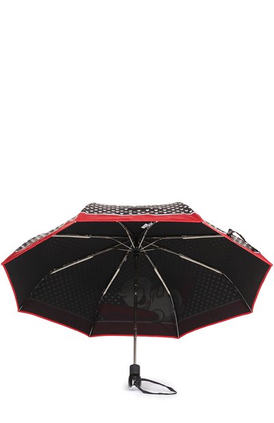 Складной зонт с принтом MOSCHINO черного цвета по цене 12550 руб., арт. 7051-0PENCL0SE, фото 3 Складной зонт с принтом MOSCHINO, арт. 7051-0PENCL0SE, фото 3