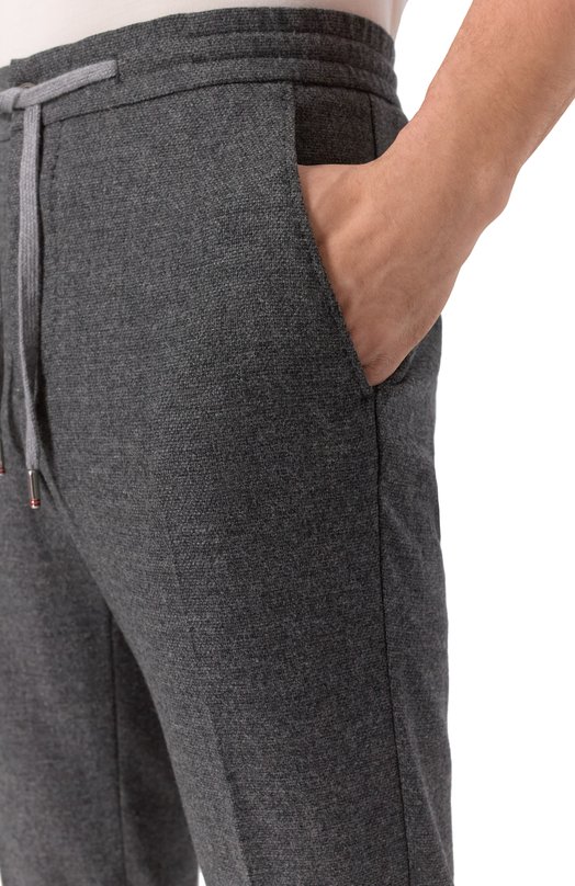 Брюки из шерсти и кашемира Marco Pescarolo CARACCI0L0/5234 Серый  CARACCI0L0/5234 Фото 5