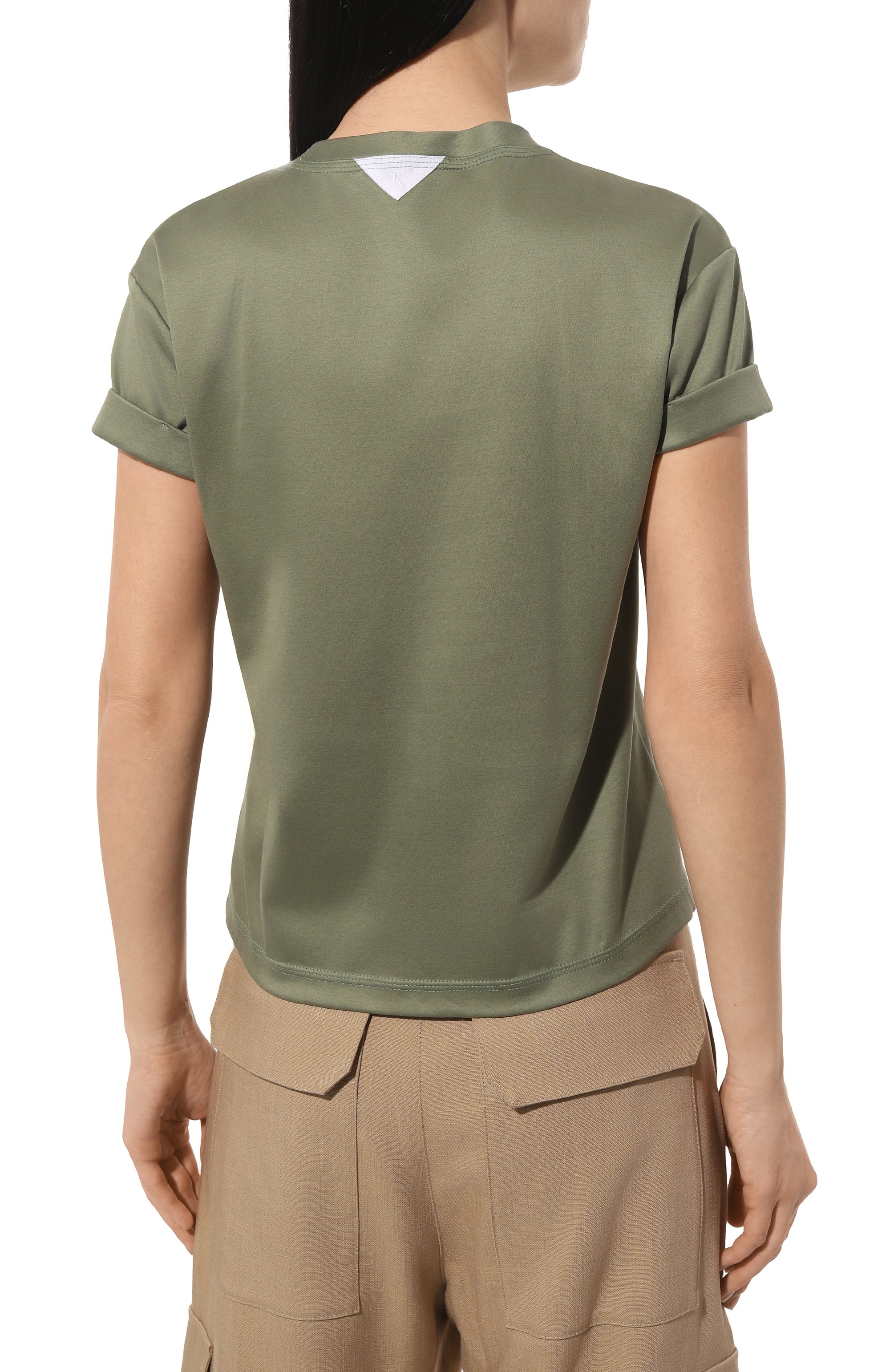 Хлопковая футболка KITON, арт. D55426H08051, фото 4