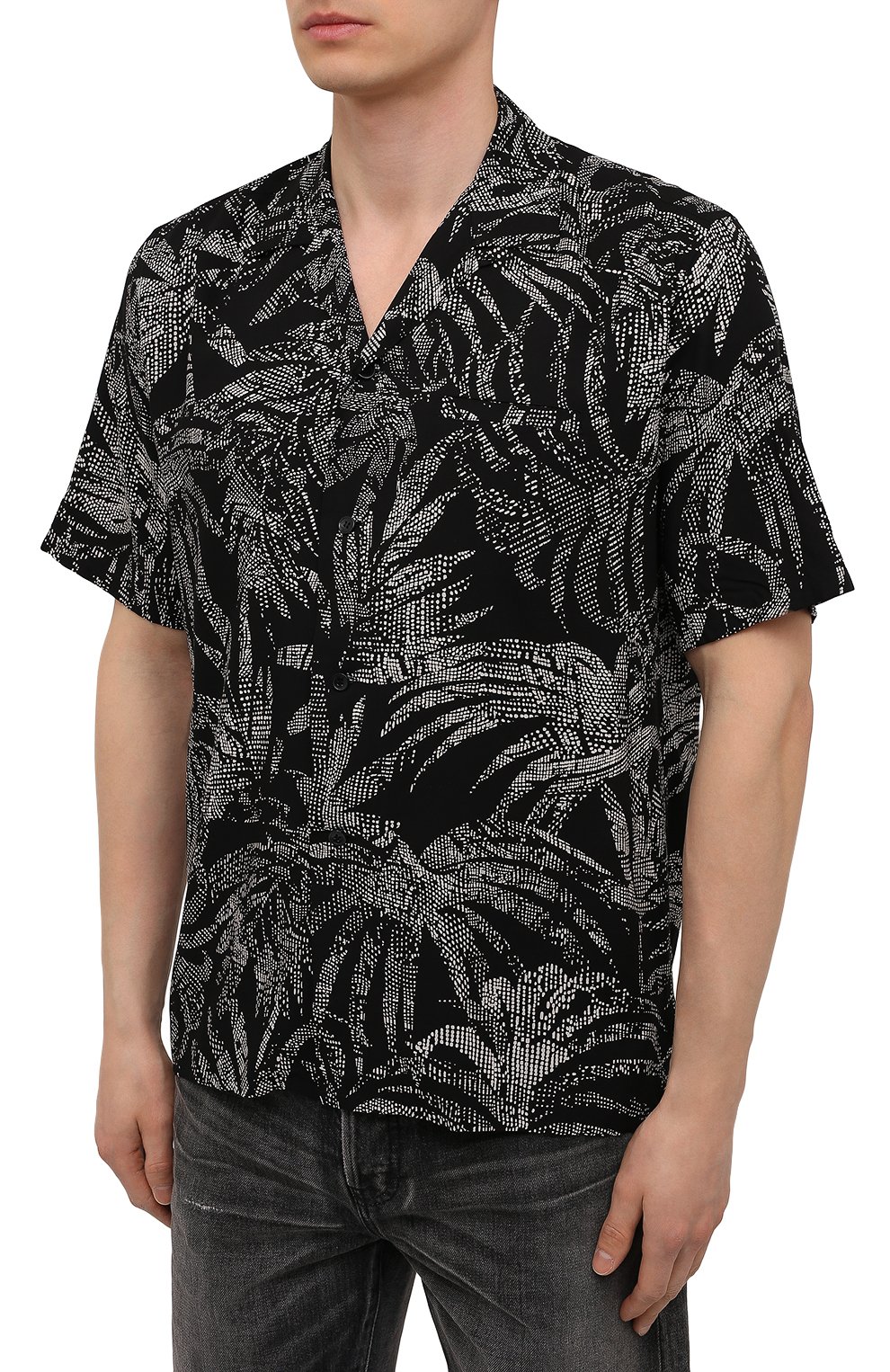 Рубашка из вискозы SAINT LAURENT, арт. 531956/Y2C26, фото 3