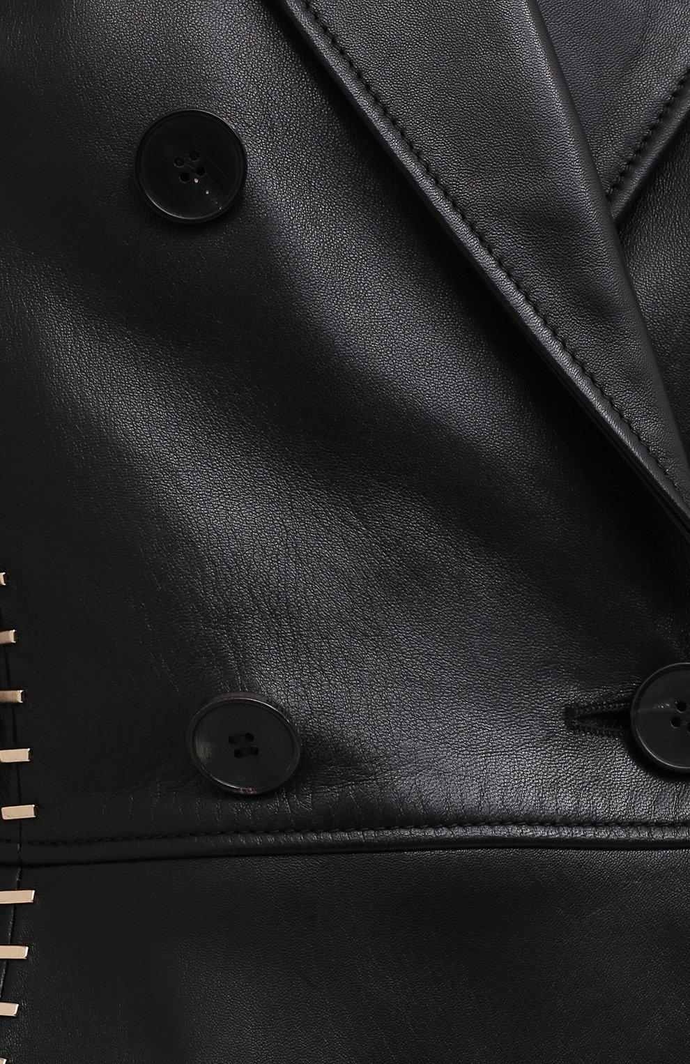 Кожаное пальто ALEXANDER MCQUEEN, арт. 633541/Q5AD9, фото 5