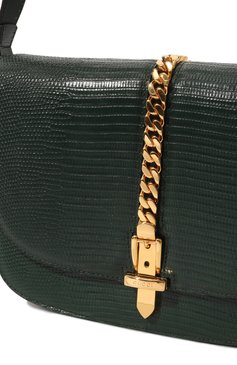Сумка sylvie 1969 small из кожи ящерицы GUCCI, арт. 601067 LUZ0X, фото 3