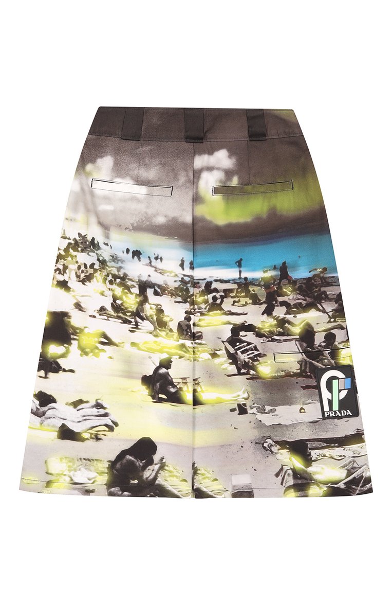 Хлопковая юбка PRADA, арт. P109O-1R17-F0AK5-182, фото 2