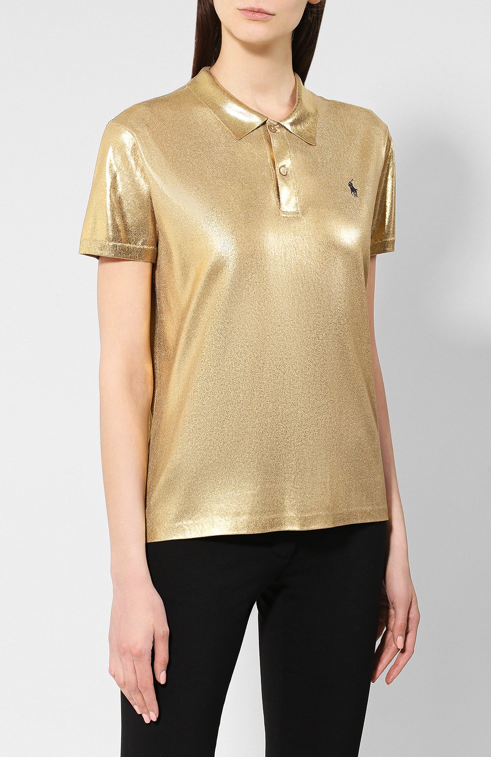 Шелковое поло RALPH LAUREN, арт. 290749640, фото 3