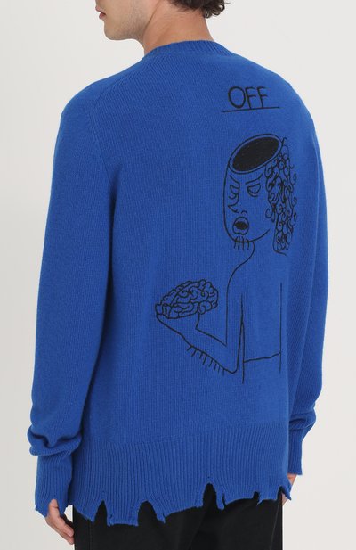 Пуловер из смеси шерсти и кашемира свободного кроя RICCARDO COMI, арт. AW17GR01V - 0FF, фото 4