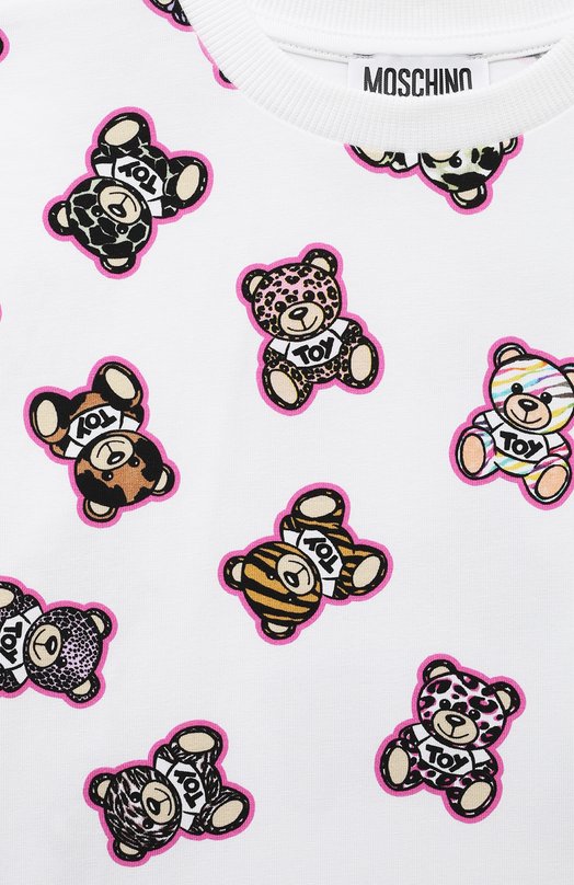 Хлопковая футболка Moschino 3