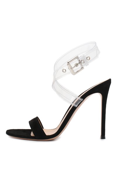 Замшевые босоножки terry 105 GIANVITO ROSSI, арт. G31373.15RIC.CPLNETR, фото 3