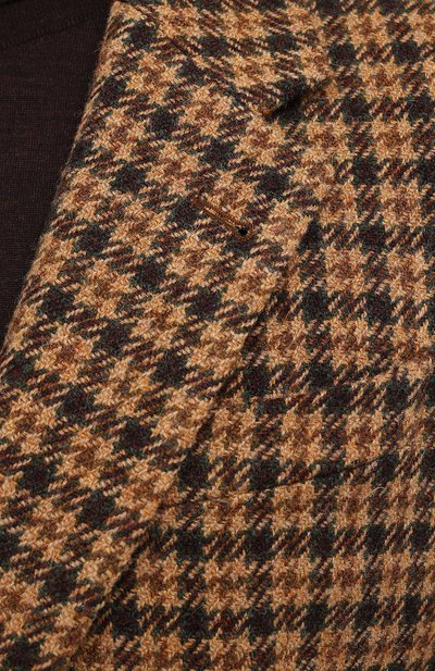 Шерстяной пиджак DRIES VAN NOTEN светло-коричневого цвета по цене 87850 руб., арт. 202-20429-1189, фото 5 Шерстяной пиджак DRIES VAN NOTEN, арт. 202-20429-1189, фото 5