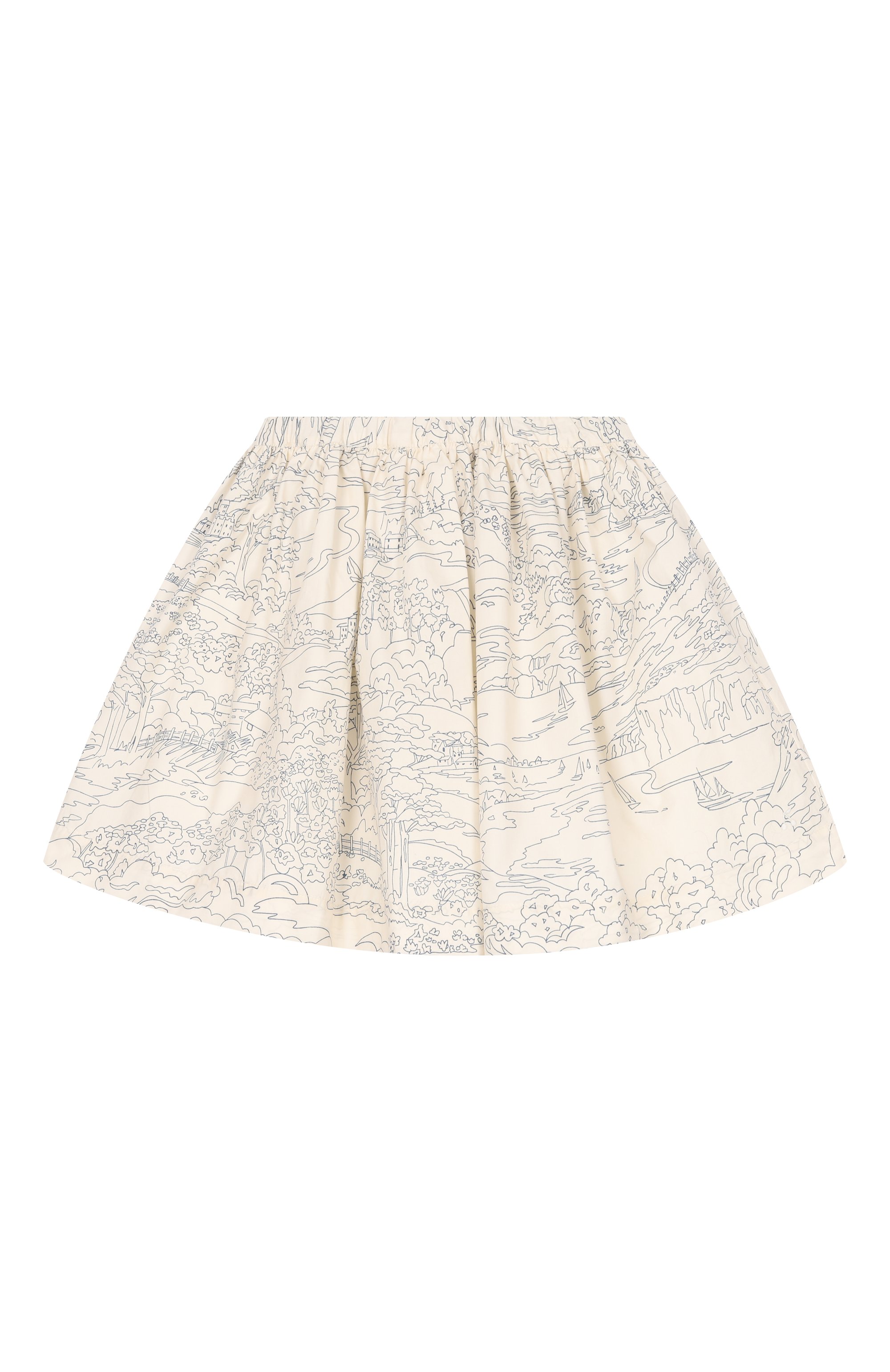 Хлопковая юбка BONPOINT кремового цвета по цене 19950 руб., арт. S06GSKW00014/4A-8A, фото 1 Хлопковая юбка BONPOINT, арт. S06GSKW00014/4A-8A, фото 1