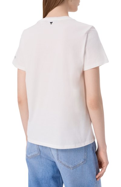 Хлопковая футболка WEEKEND MAX MARA, арт. GUGLIA, фото 4