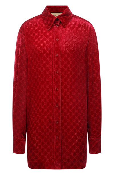Женская бархатная рубашка GUCCI, арт. 664669/ZAHGE