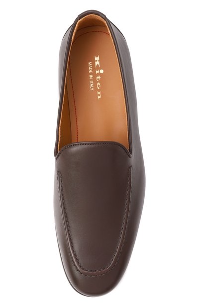 Кожаные лоферы KITON, арт. USSA404N01285, фото 5