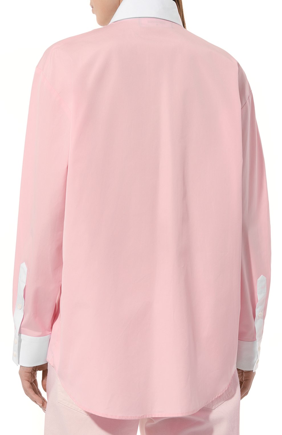 Хлопковая рубашка DSQUARED2 розового цвета по цене 65450 руб., арт. S72DL0745, фото 4 Хлопковая рубашка DSQUARED2, арт. S72DL0745, фото 4