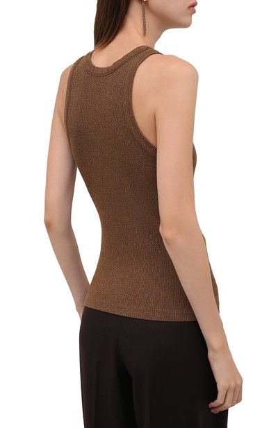 Майка AGOLDE коричневого цвета по цене 10350 руб., арт. A7101-1352, фото 4 Майка AGOLDE, арт. A7101-1352, фото 4