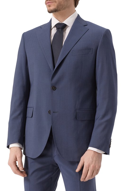 Шерстяной костюм Corneliani 256008-2518563_SET Синий  256008-2518563_SET Фото 3