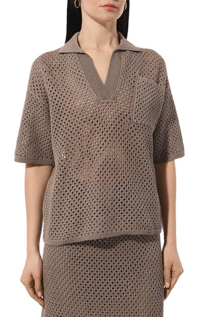 Хлопковой пуловер BRUNELLO CUCINELLI, арт. M7876B1335, фото 3