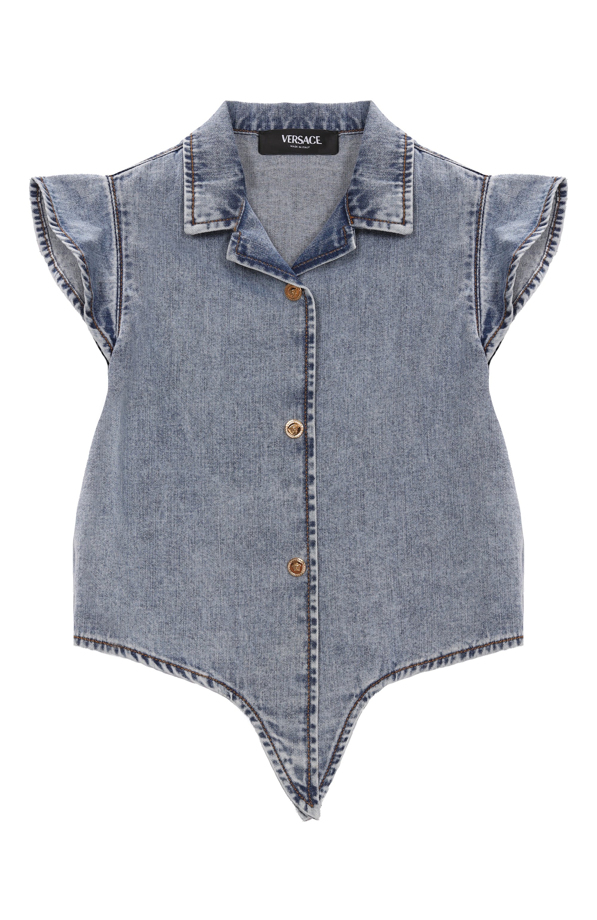 Джинсовая рубашка VERSACE, арт. 1018225/1A13128/4A-6A, фото 1