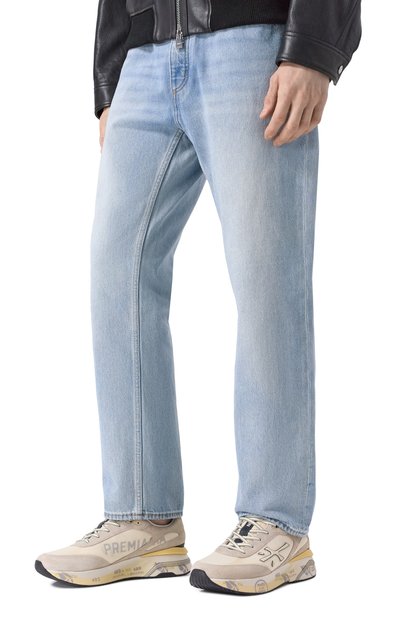 Комбинированные кроссовки moerun PREMIATA светло-серого цвета по цене 33600 руб., арт. M0ERUN/VAR 7298, фото 3 Комбинированные кроссовки moerun PREMIATA, арт. M0ERUN/VAR 7298, фото 3