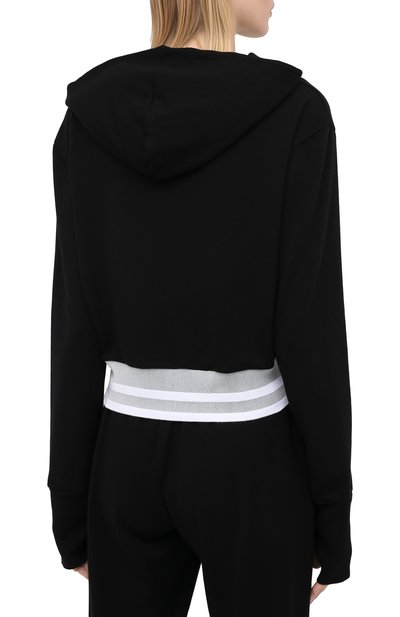 Худи HEROINE SPORT черно-белого цвета по цене 13150 руб., арт. HS-2-098/SUMMER 2020, фото 4 Худи HEROINE SPORT, арт. HS-2-098/SUMMER 2020, фото 4
