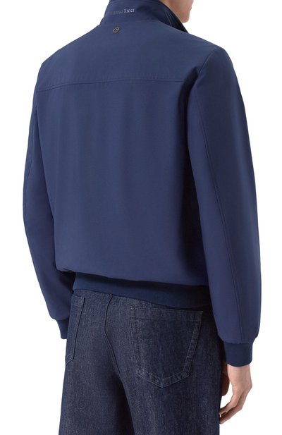 Бомбер STEFANO RICCI темно-синего цвета по цене 599500 руб., арт. MZJ5100110/PL001H_001, фото 4 Бомбер STEFANO RICCI, арт. MZJ5100110/PL001H_001, фото 4