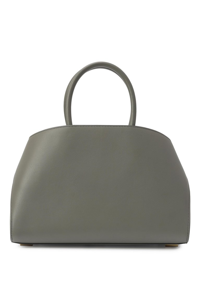 Женская сумка hug medium FERRAGAMO серого цвета, арт. 215608/775279 | Фото 6 (Размер: medium; Материал: Натуральная кожа; Ремень/цепочка: На ремешке)