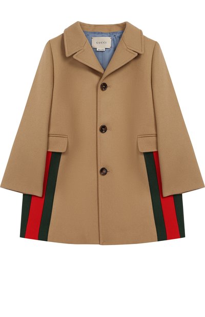 Однобортное пальто из шерсти с контрастной отделкой GUCCI, арт. 516372/XB825, фото 1