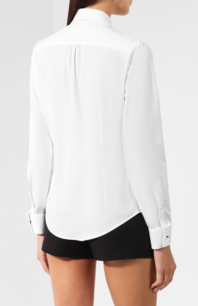 Хлопковая рубашка DSQUARED2 белого цвета по цене 49650 руб., арт. S75DL0661/S35244, фото 4 Хлопковая рубашка DSQUARED2, арт. S75DL0661/S35244, фото 4