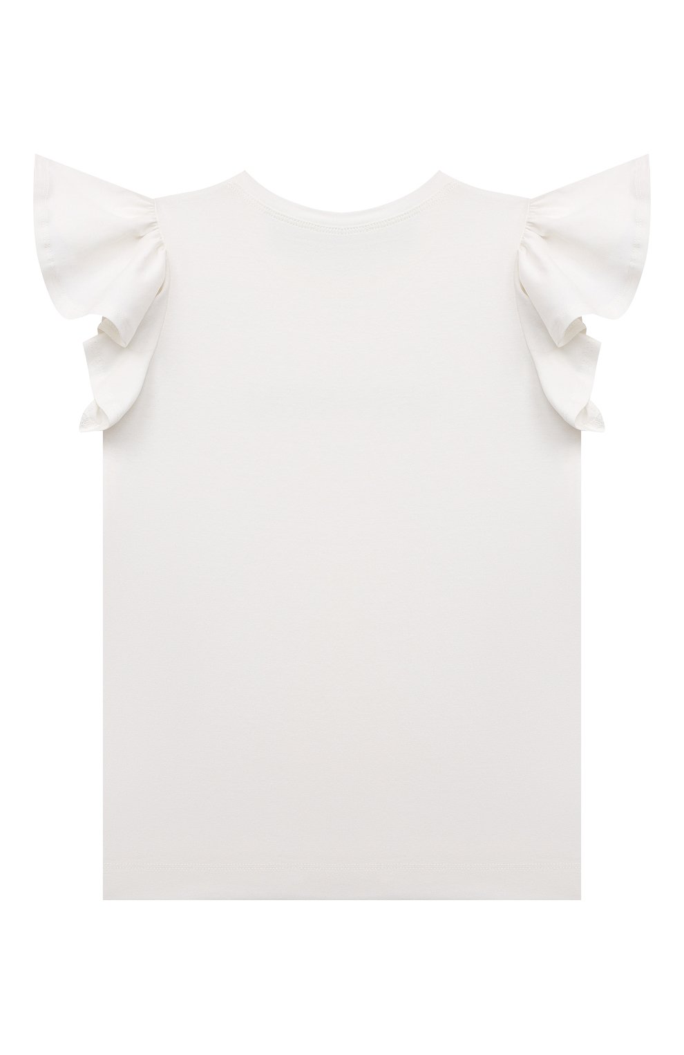 Хлопковая футболка MONNALISA, арт. 17C600, фото 2