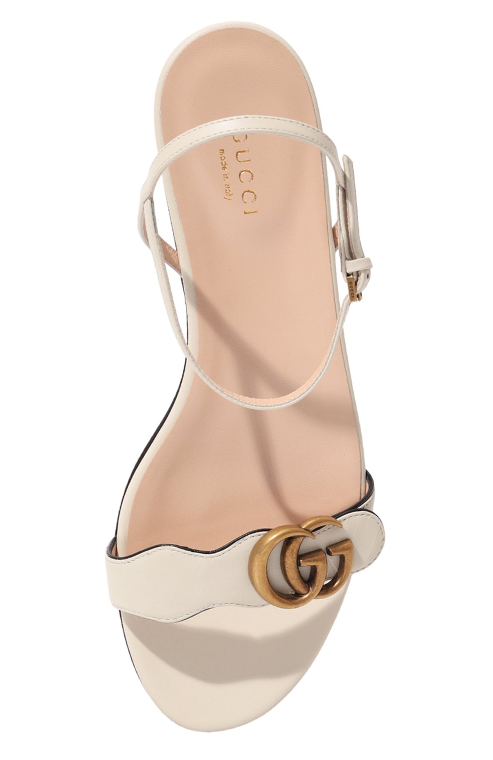 Кожаные сандалии GUCCI кремового цвета по цене 74880 руб., арт. 524631 A3N00, фото 6 Кожаные сандалии GUCCI, арт. 524631 A3N00, фото 6