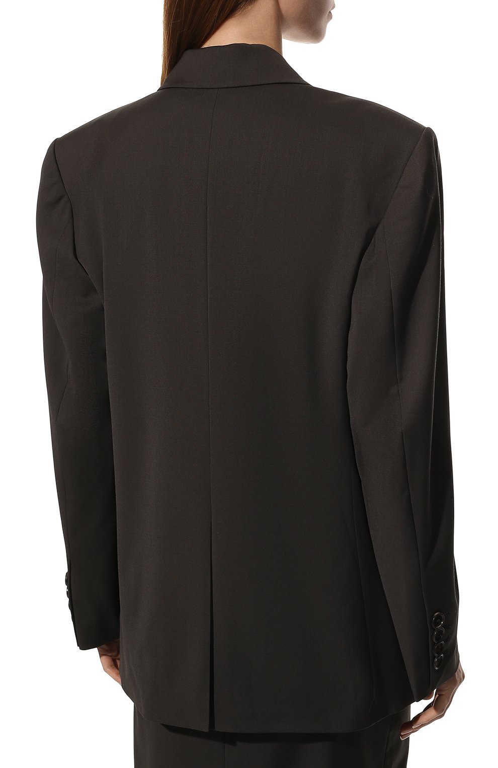 Жакет LOW CLASSIC серого цвета по цене 65400 руб., арт. L0W22PF_BZ04CC, фото 4 Жакет LOW CLASSIC, арт. L0W22PF_BZ04CC, фото 4