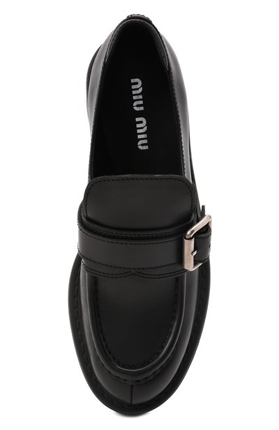 Кожаные лоферы MIU MIU, арт. 5D609D-3AQP-F0002-055, фото 5