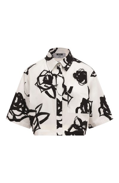 Женская хлопковая рубашка MSGM, арт. 3642MDE16/247322