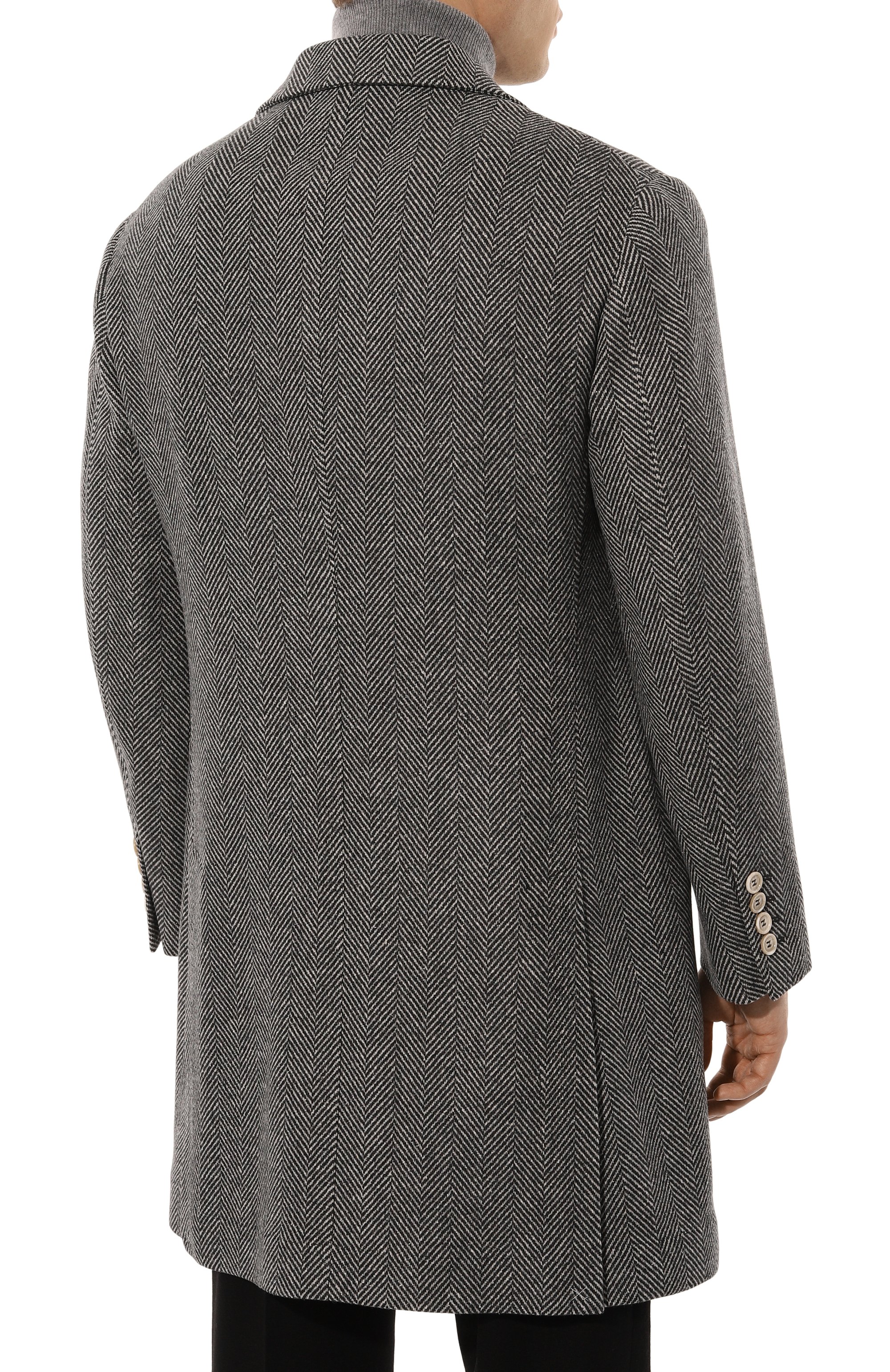 Пальто из шерсти и шелка BRUNELLO CUCINELLI, арт. MY4439039, фото 4