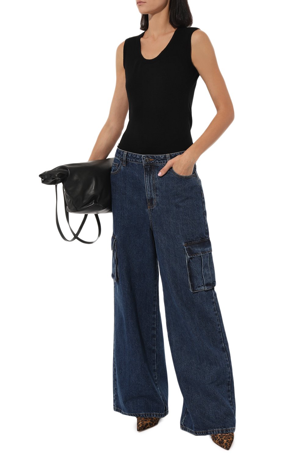 Топ из шерсти и кашемира FREEAGE черного цвета по цене 13860 руб., арт. FWW20020020BK, фото 2 Топ из шерсти и кашемира FREEAGE, арт. FWW20020020BK, фото 2