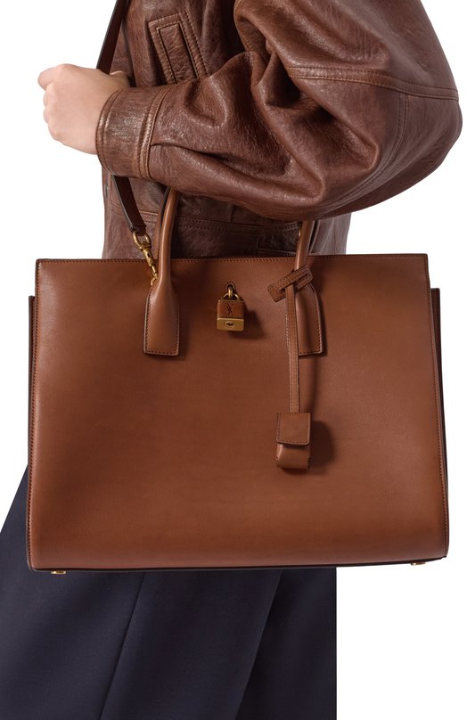 Сумка Sac de Jour large Saint Laurent 861230/AAGD1 Коричневый  861230/AAGD1 Фото 2