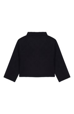 Детский кардиган из вискозы EMPORIO ARMANI темно-синего цвета, арт. EG000181/AF14111 | Фото 2 (Нос: Не проставлено; Материал внешний: Вискоза; Кросс-КТ НВ: Кардиганы; Ростовка одежда: 9 мес | 74 см, 12 мес | 80 см, 24 мес | 92 см, 36 мес | 98 см)
