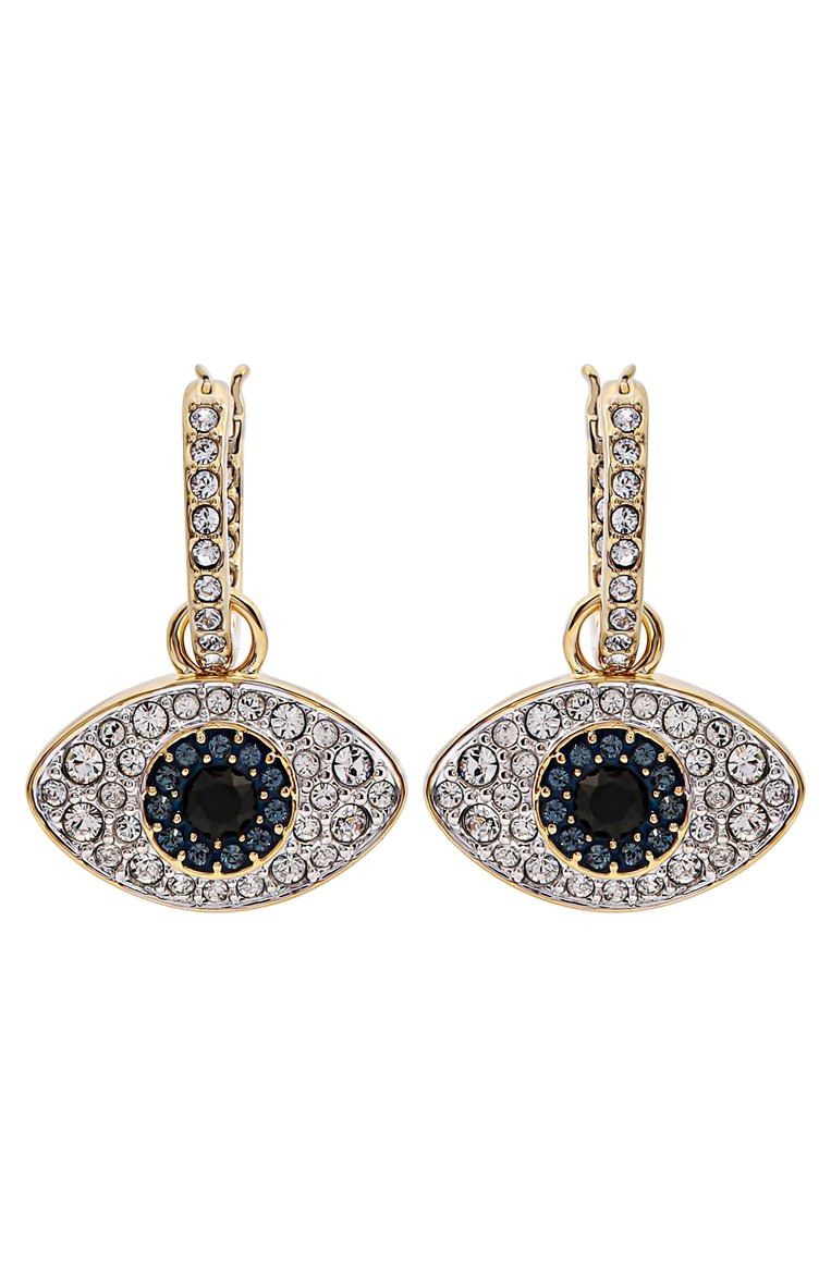 Женские серьги symbolica SWAROVSKI золотого цвета, арт. 5692163 | Фото 1 (Нос: Не проставлено; Материал: Кристаллы, Металл)