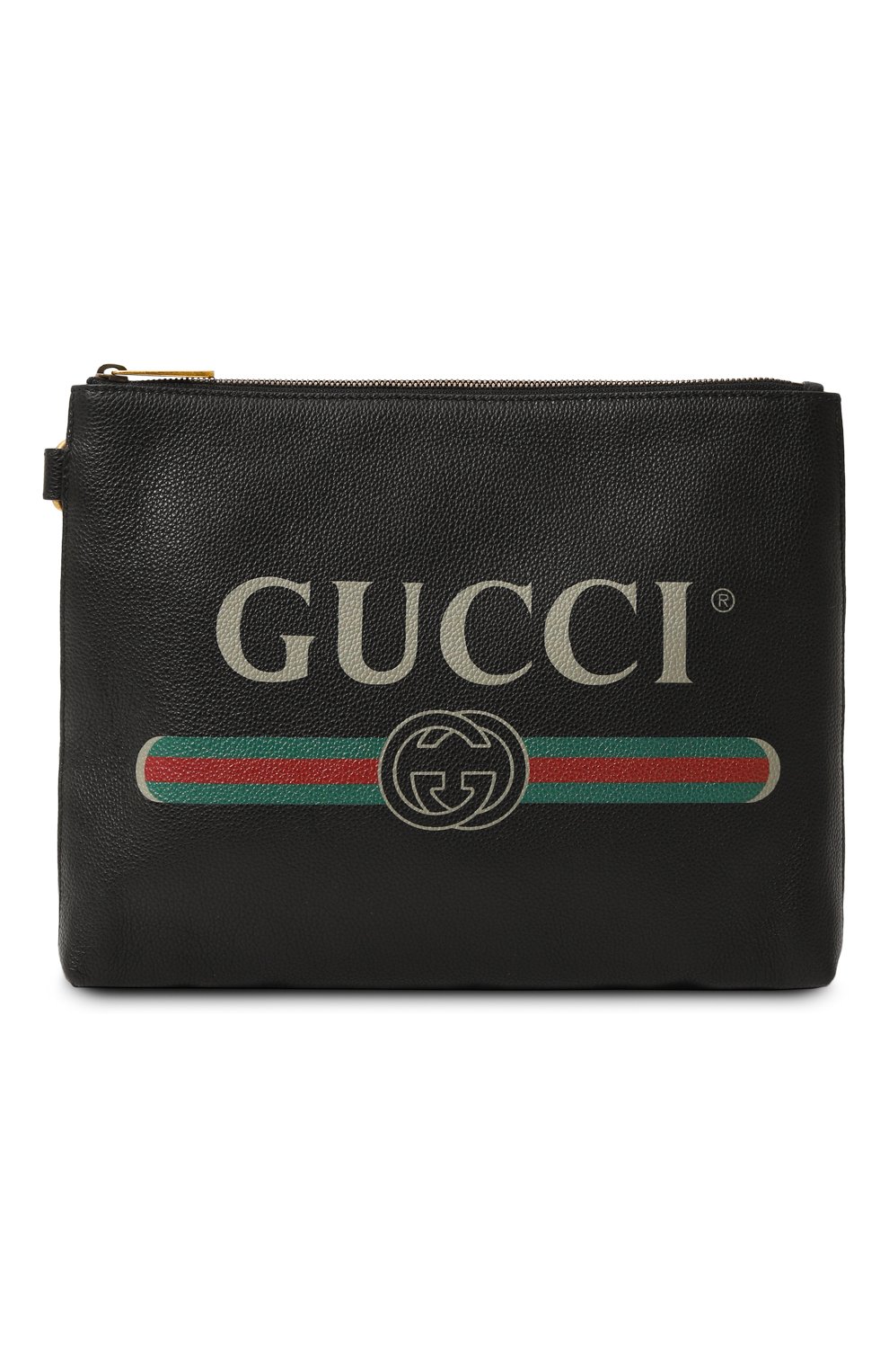 Кожаный клатч GUCCI черного цвета по цене 128160 руб., арт. 572770 0Y2AT, фото 1 Кожаный клатч GUCCI, арт. 572770 0Y2AT, фото 1