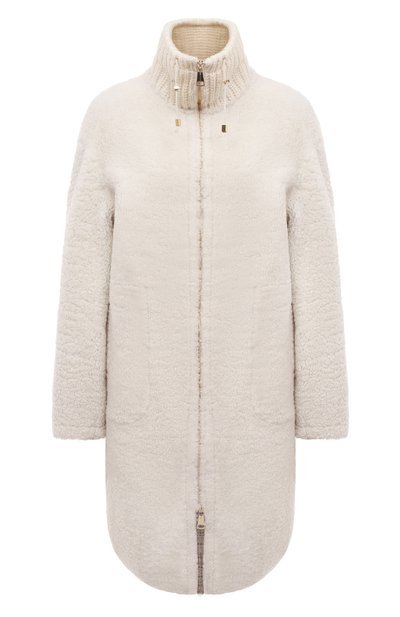 Женская дубленка из овчины MANZONI24, арт. 23M1230-S18CX