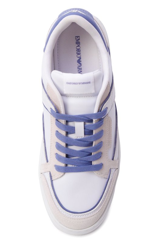 Кожаные кеды Emporio Armani EW003081/AF25725 Белый  EW003081/AF25725 Фото 6