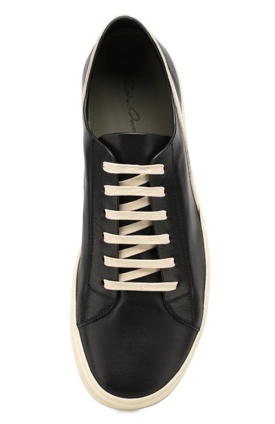 Кожаные кеды RICK OWENS черного цвета по цене 89950 руб., арт. RU19S2868/LNPB, фото 5 Кожаные кеды RICK OWENS, арт. RU19S2868/LNPB, фото 5