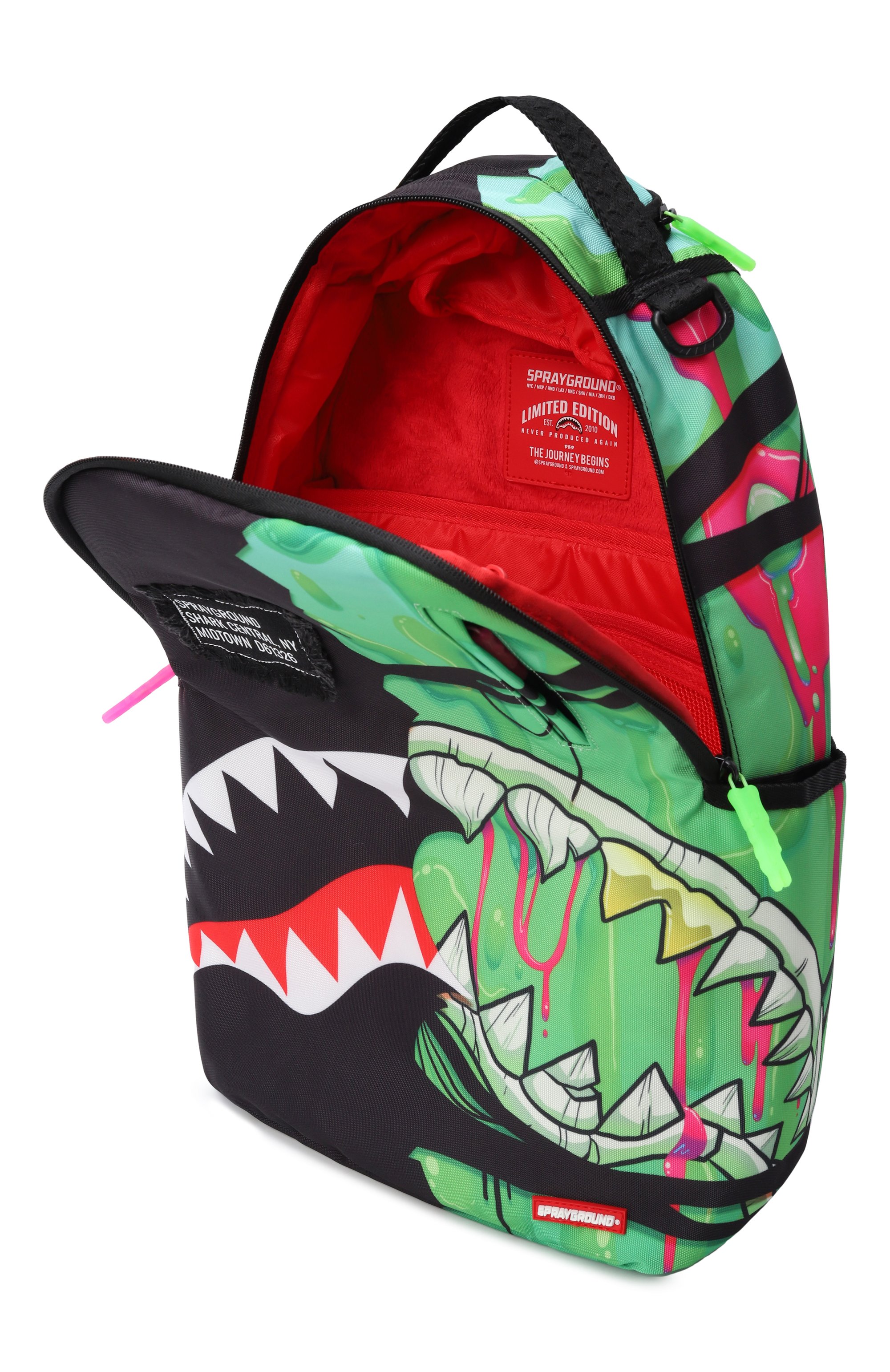 Рюкзак zombie ooze shark central SPRAYGROUND, арт. 910B8241NSZ/HALL0WEEN SHARK CENTRAL DRIP SPLIT, фото 3