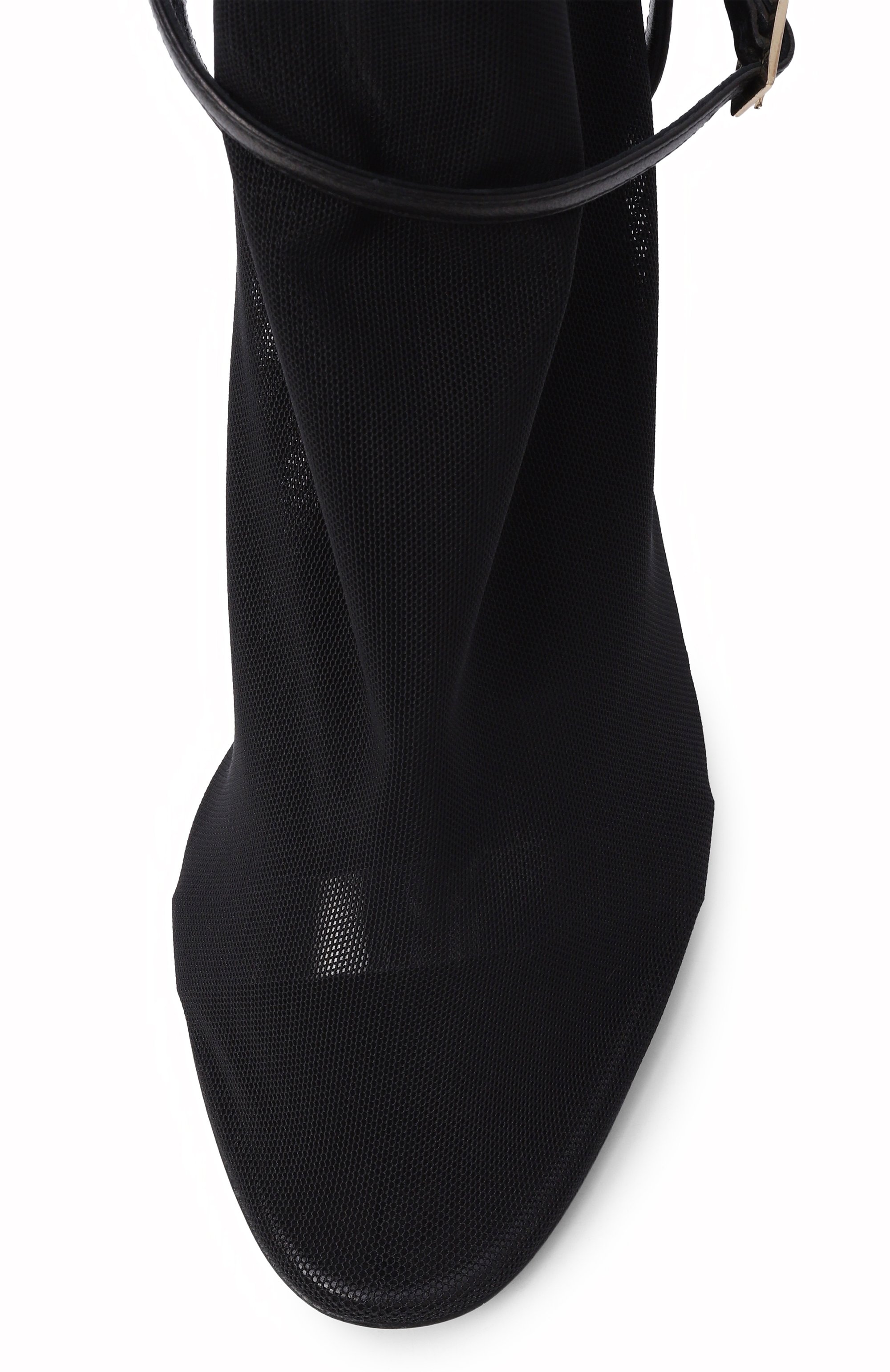 Текстильные ботильоны kaia 95 ALEVI MILANO черного цвета по цене 79950 руб., арт. L26S7001.R.0116997/NET, фото 6 Текстильные ботильоны kaia 95 ALEVI MILANO, арт. L26S7001.R.0116997/NET, фото 6