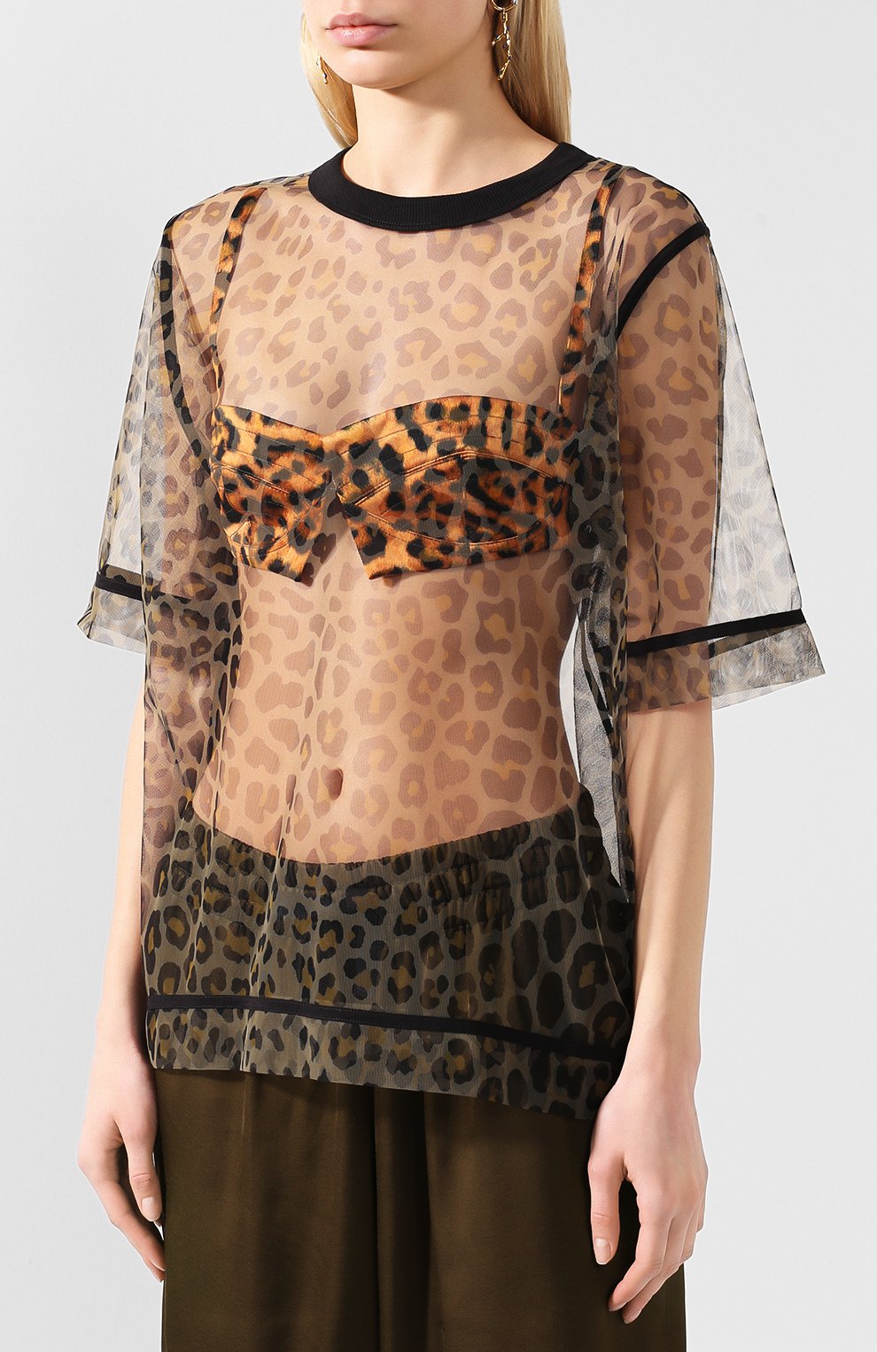 Топ DRIES VAN NOTEN леопардового цвета по цене 39750 руб., арт. 201-11131-9143, фото 3 Топ DRIES VAN NOTEN, арт. 201-11131-9143, фото 3