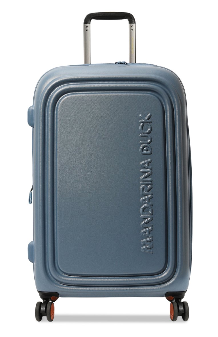 Женский чемодан logoduck+ expandable cabin MANDARINA DUCK голубого цвета, арт. SZV54-711 | Фото 6 (Региональные ограничения белый список (Axapta Mercury): Не проставлено; Размер: large; Материал: Пластик)